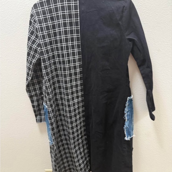 Fashion Nova Black and Blue Plaid Blazer - Picture 3 of 4